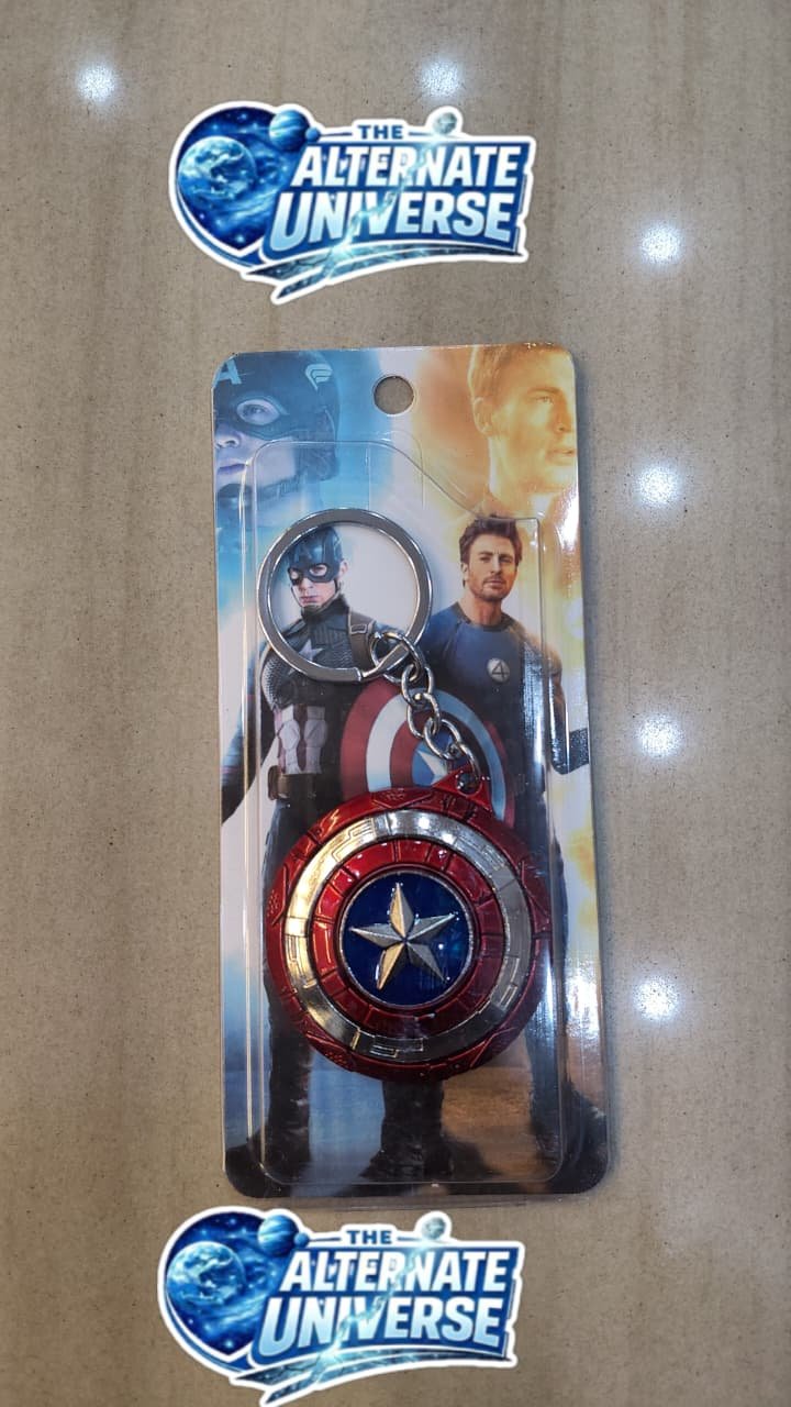 CAPTAIN AMRRICA SHIELD SPINNING KEYCHAIN
