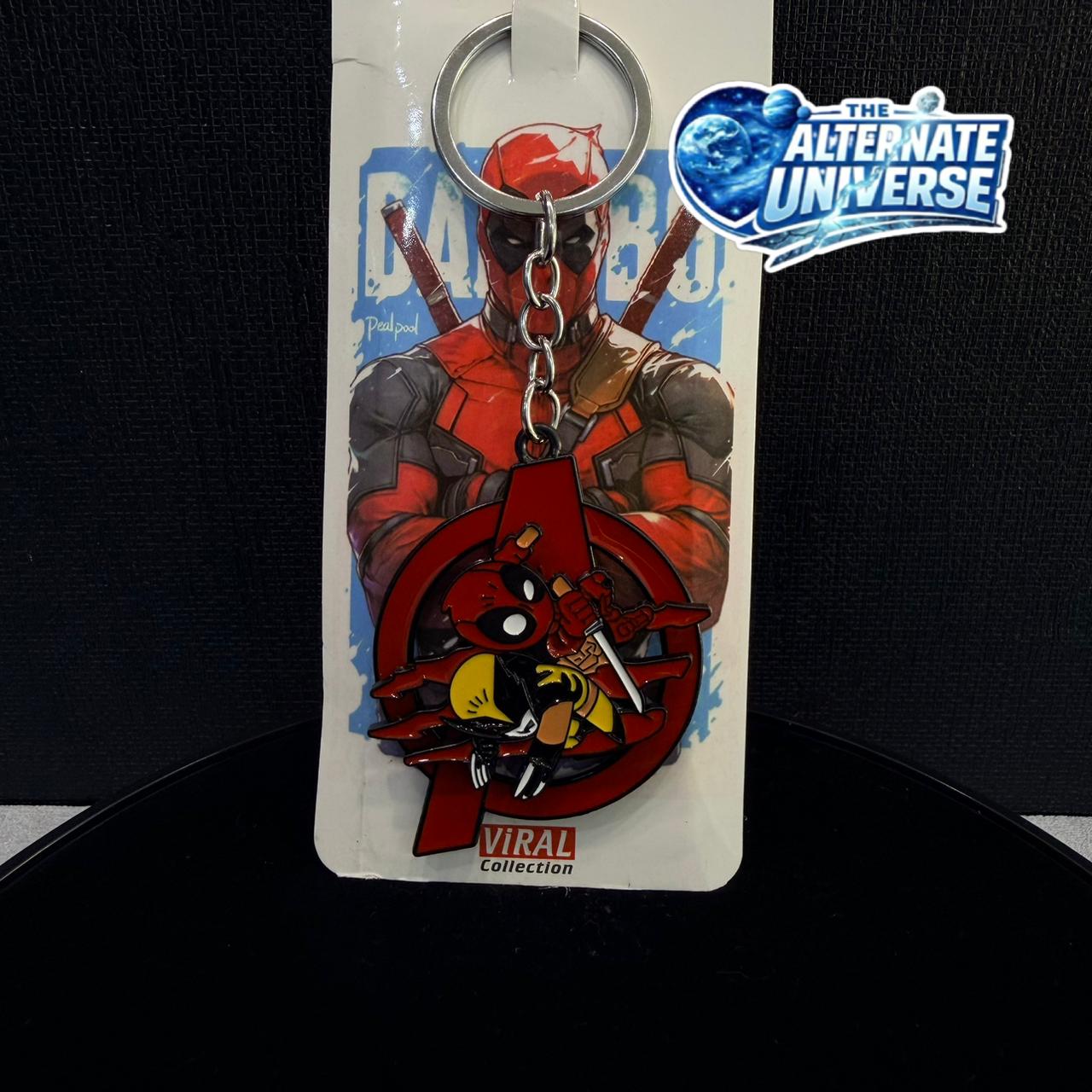 DEADPOOL WOLVERINE SPINNING KEYCHAIN