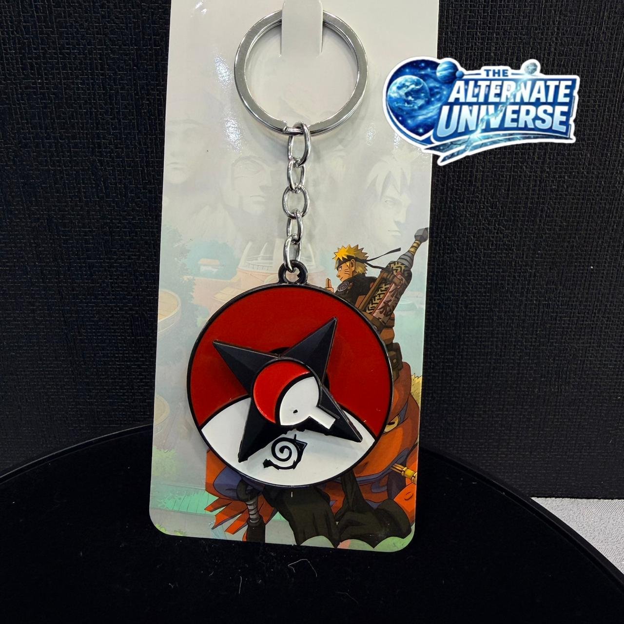 NARUTO UCHIHA SPINNING KEYCHAIN