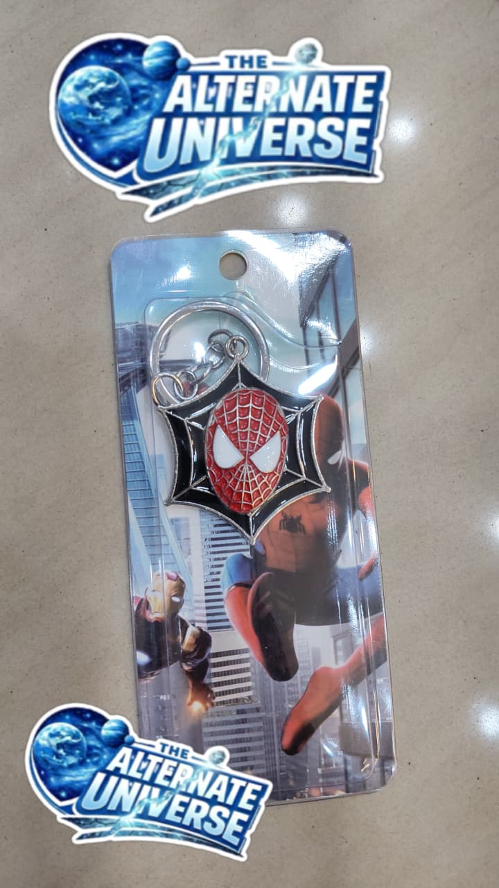 SPIDERMAN MASK SPINNING KEYCHAIN