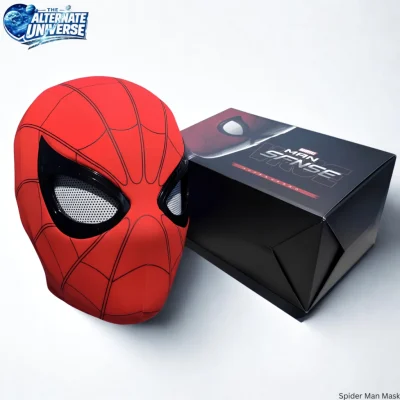 SPIDERMAN MASK WITH CHIN CONTROLL AND LED LIGHTS