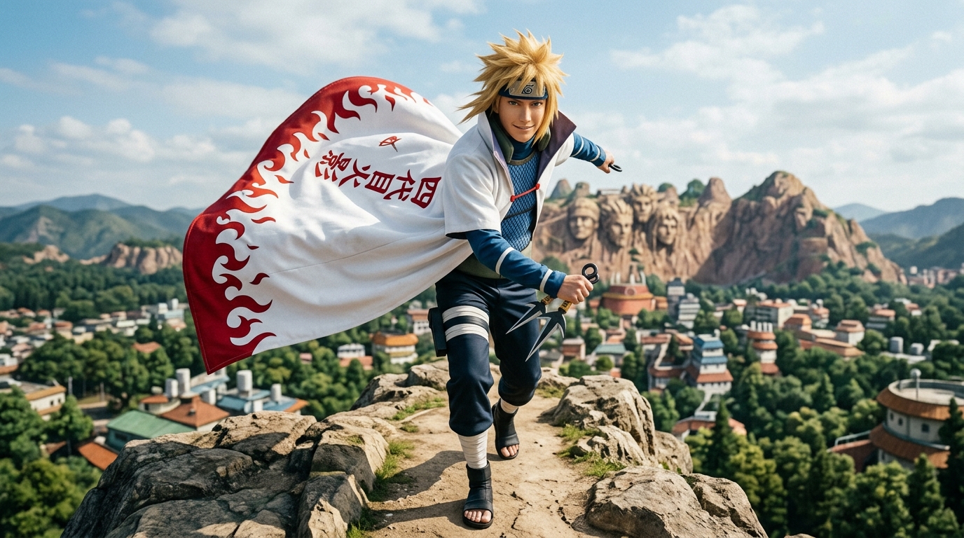 MINATO NAMIKAZE CLOAK – THE YELLOW FLASH - Image 2
