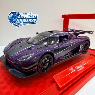 Purple Koenigsegg ONE:1 Supercar 1:24 scale