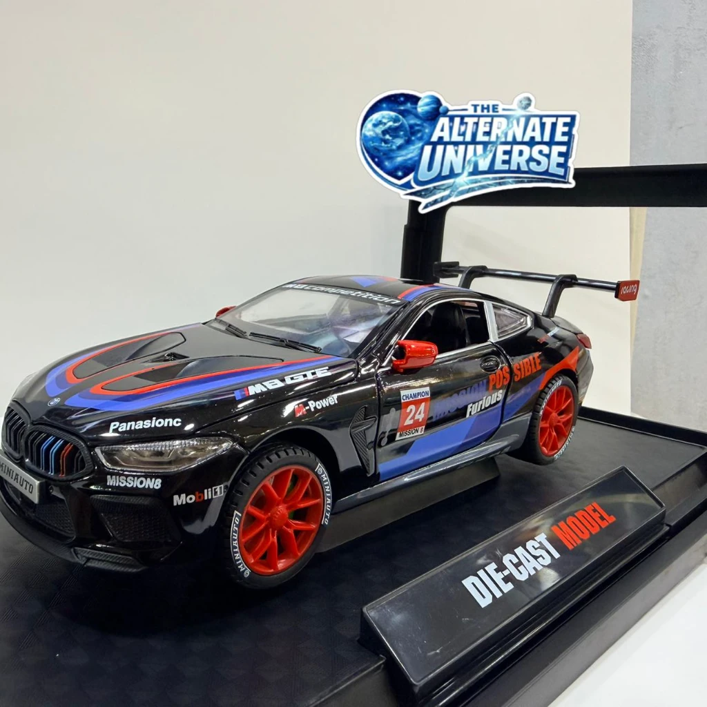 BMW M8 GTE 1:24 Black die-cast model