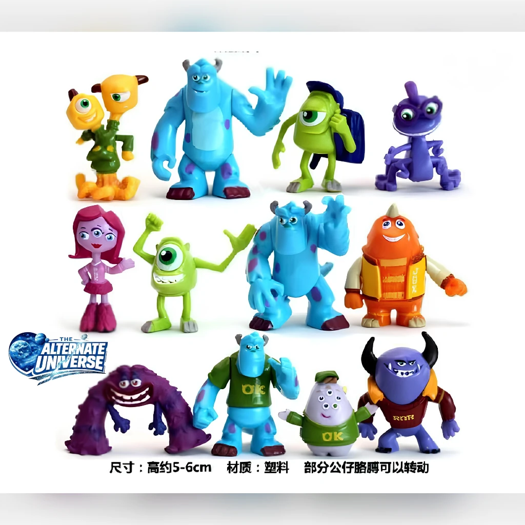 MONSTER INC SET OF 12