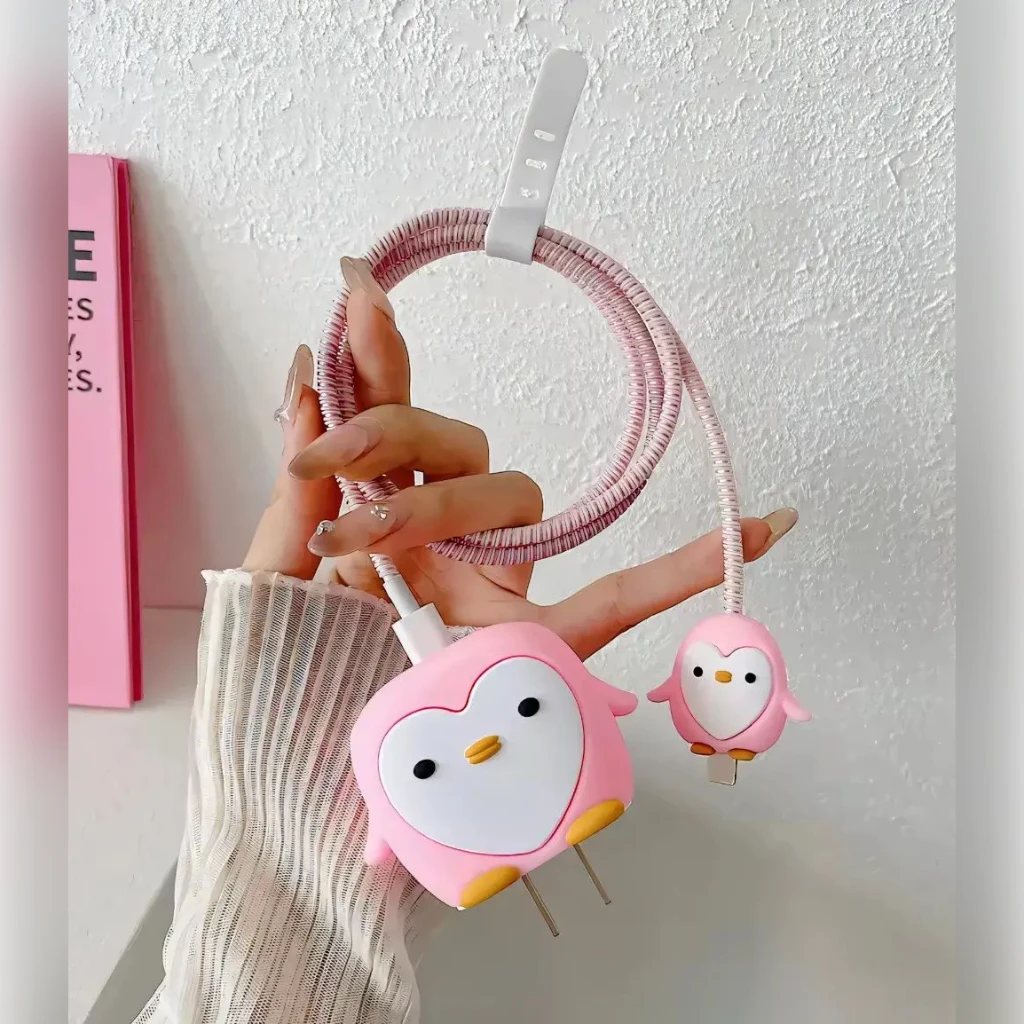 Pengu Pink Charging Cover