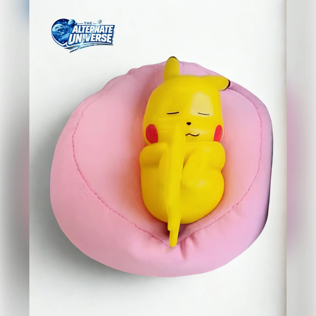 Pikachu Pink Pillow Sleeping - Image 2