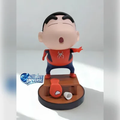SHINCHAN SPIDERMAN COSPLAY