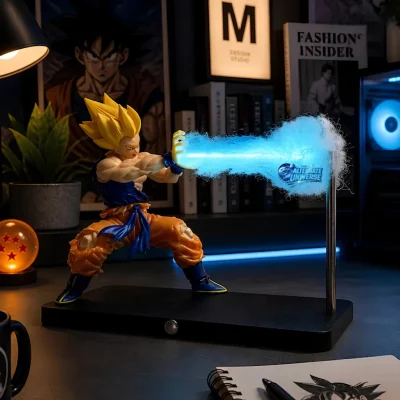 DBZ Goku Kamehameha Blue Led Lamp Figure (Box Packing)