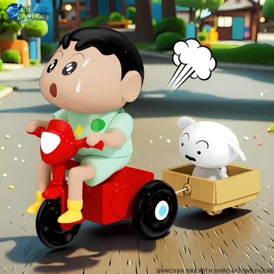 SHINCHAN BIKE WITH SHIRO MOVING FIGURE