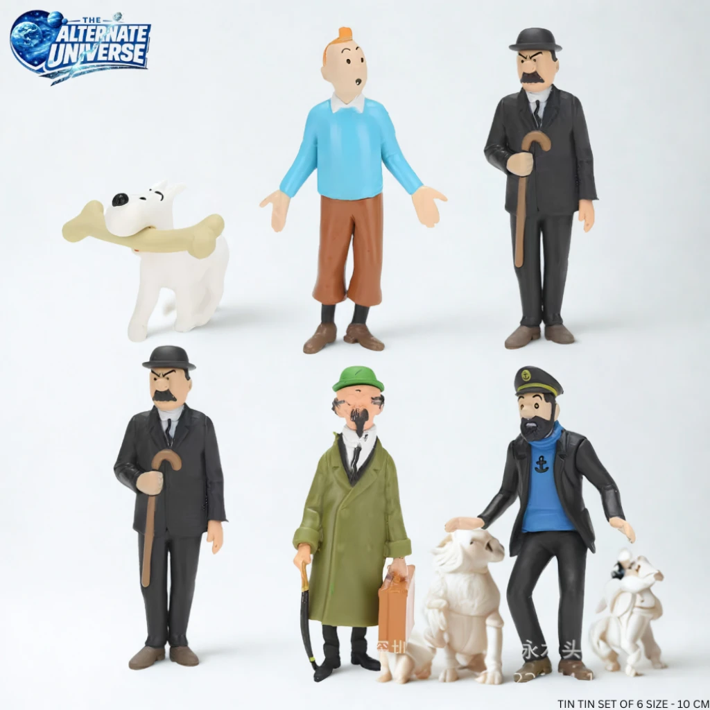 TIN TIN SET OF 6 SIZE - 10 CM