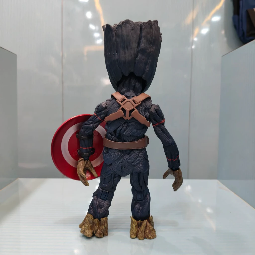 Groot X Captain America Moveable Premium Figure (Colored Box) - Image 5