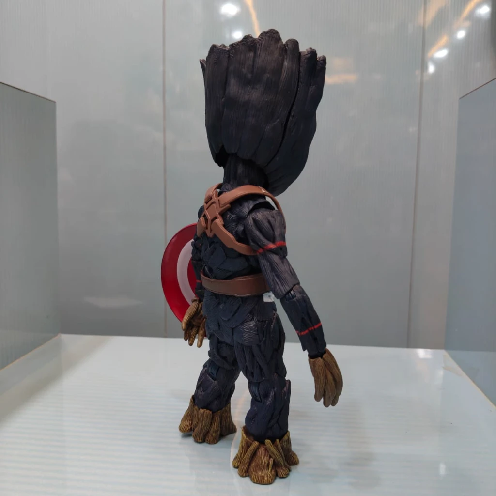 Groot X Captain America Moveable Premium Figure (Colored Box) - Image 4