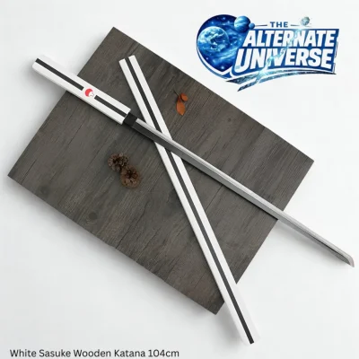 White Sasuke Wooden Katana 104cm