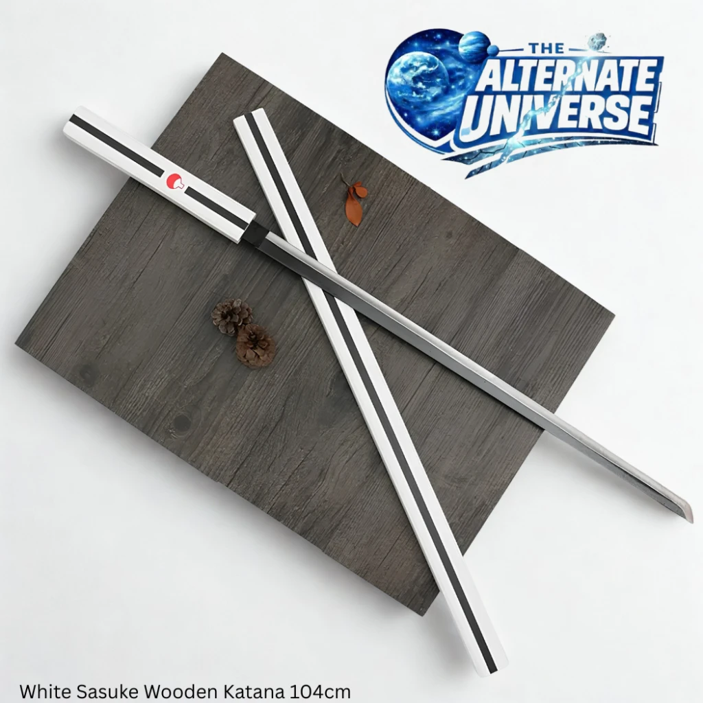 White Sasuke Wooden Katana 104cm