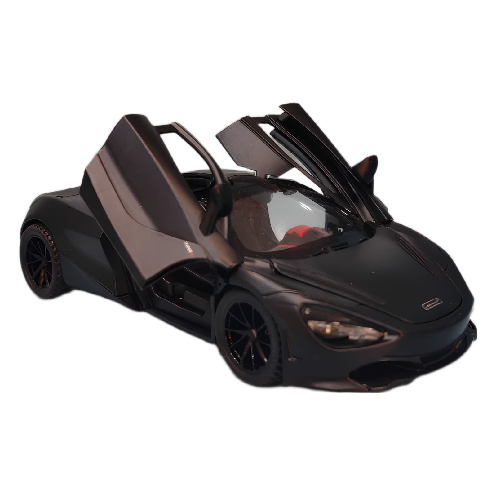 1:32 Scale McLaren 720S Die-Cast Model Car – Matte Black Coupe - Image 2