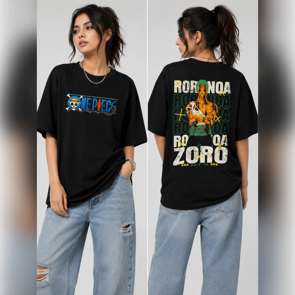 One Piece Roronoa Zoro Graphic T-Shirt – The Alternate Universe - Image 2