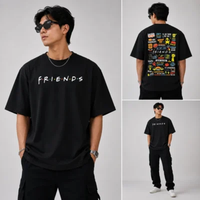 Friends Oversized T-Shirt – 100% Cotton French Terry | THE ALTERNATE UNIVERSE