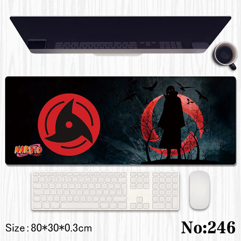 Itachi Uchiha Premium Gaming Desk Mat (80 × 30 cm)