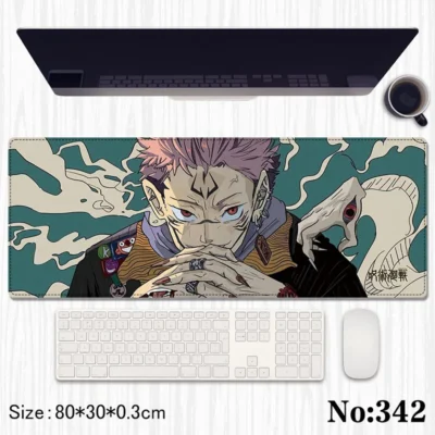 Jujutsu Kaisen Sukuna Premium Gaming Desk Mat (80 × 30 cm)