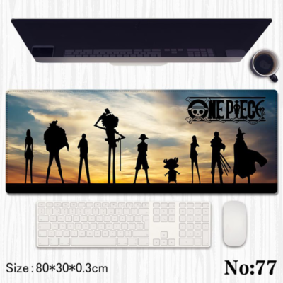One Piece Squad Premium Gaming Desk Mat (80 × 30 cm)