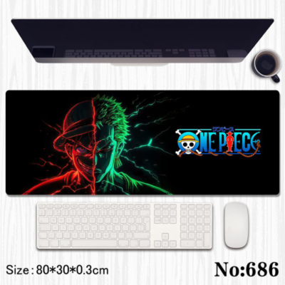 One Piece Zoro Premium Gaming Desk Mat (80 × 30 cm)