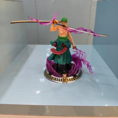 ZORO PURPLE WITH 1 EXTRA HEAD 19cm FIGURE