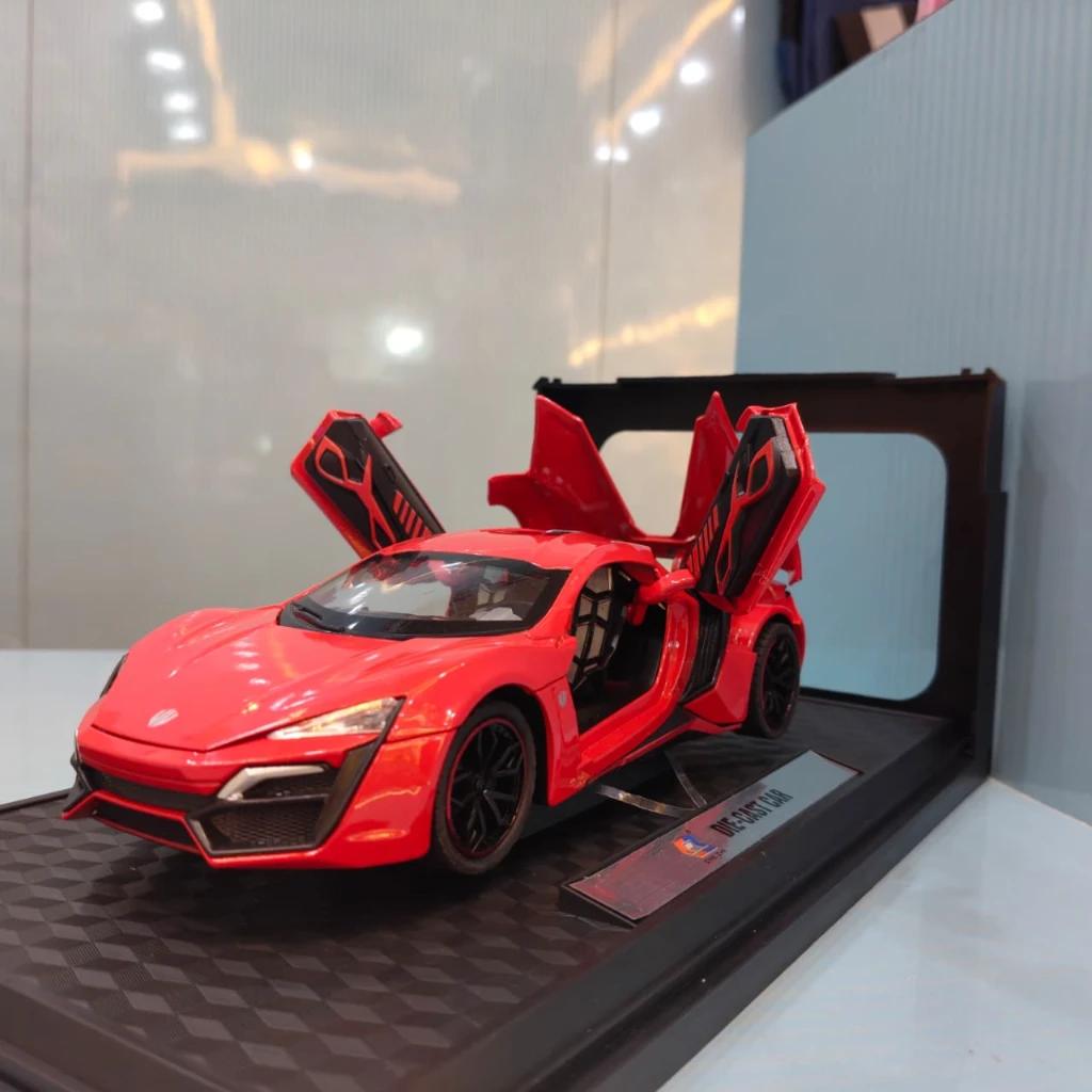 Lykan Hypersport 1:24 Scale Red Supercar - Image 5