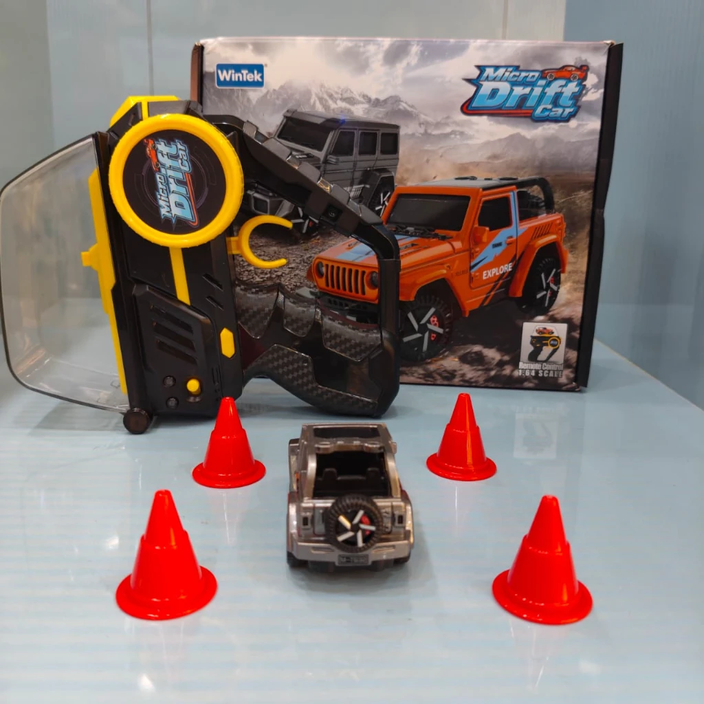 WinTek 1:64 Scale Micro Drift Car – 4WD Off-Road Tail Drift RC Car (App & Remote Control) - Image 3