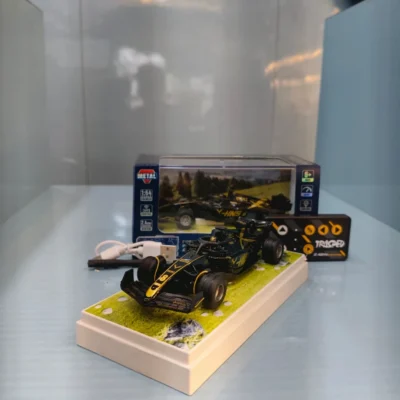 Trasped 1:64 Scale F1 Racing Car – Black & Gold "HNS 6" Edition, App & 2.4GHz Remote Control