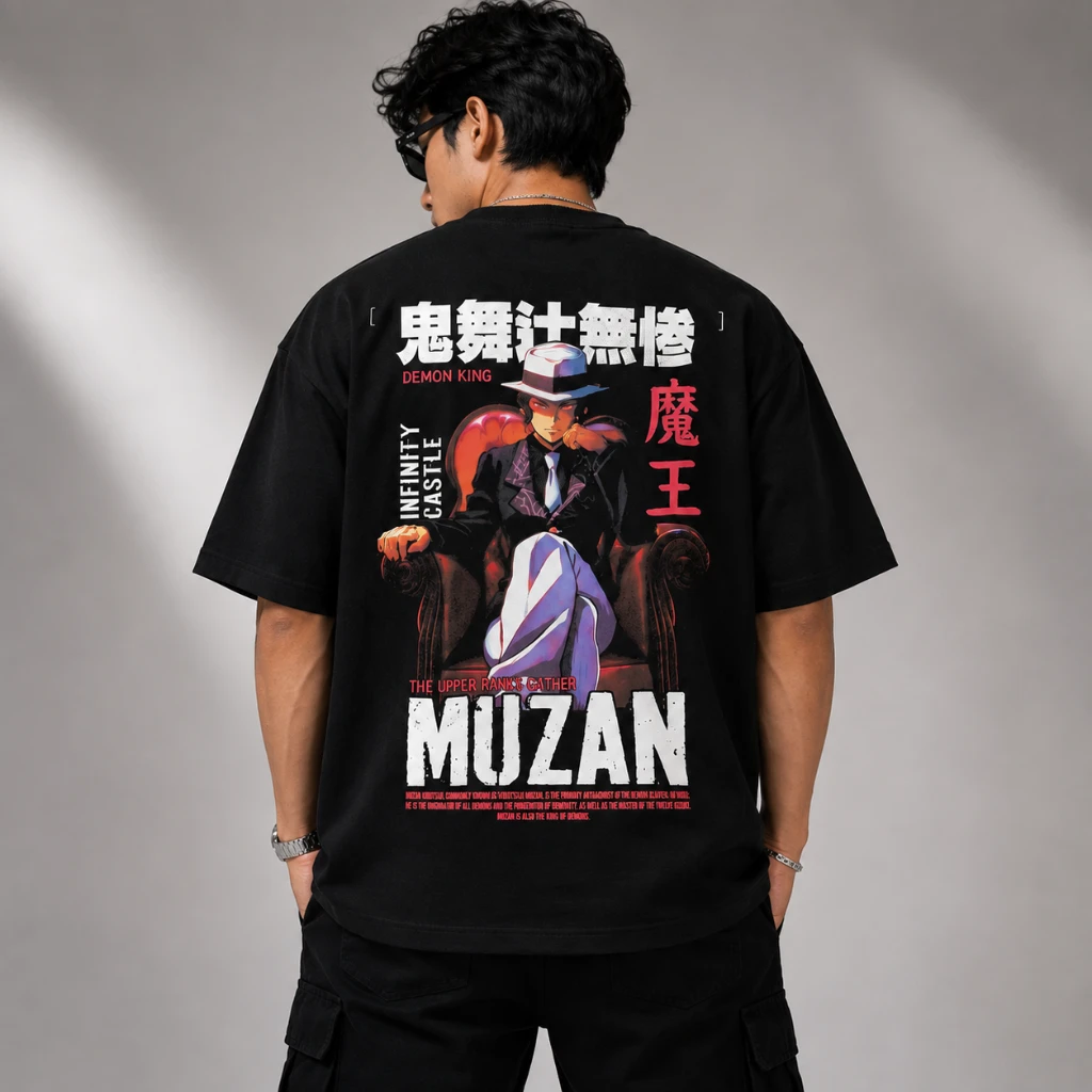 Muzan Demon King Oversized T-Shirt - Image 3