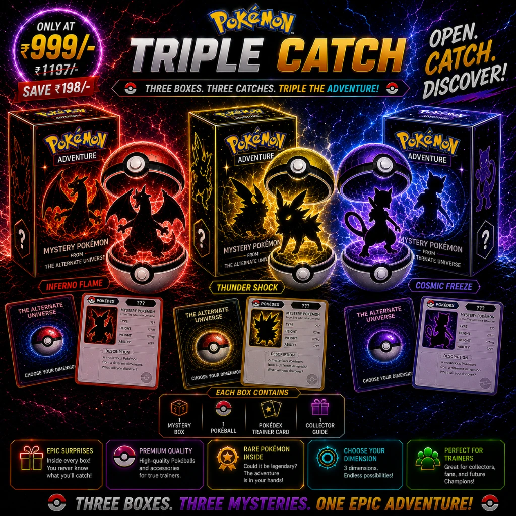TRIPLE CATCH — 3 POKEMONS |THREE CHANCES.(Great Chances to catch a legendary Pokemon)