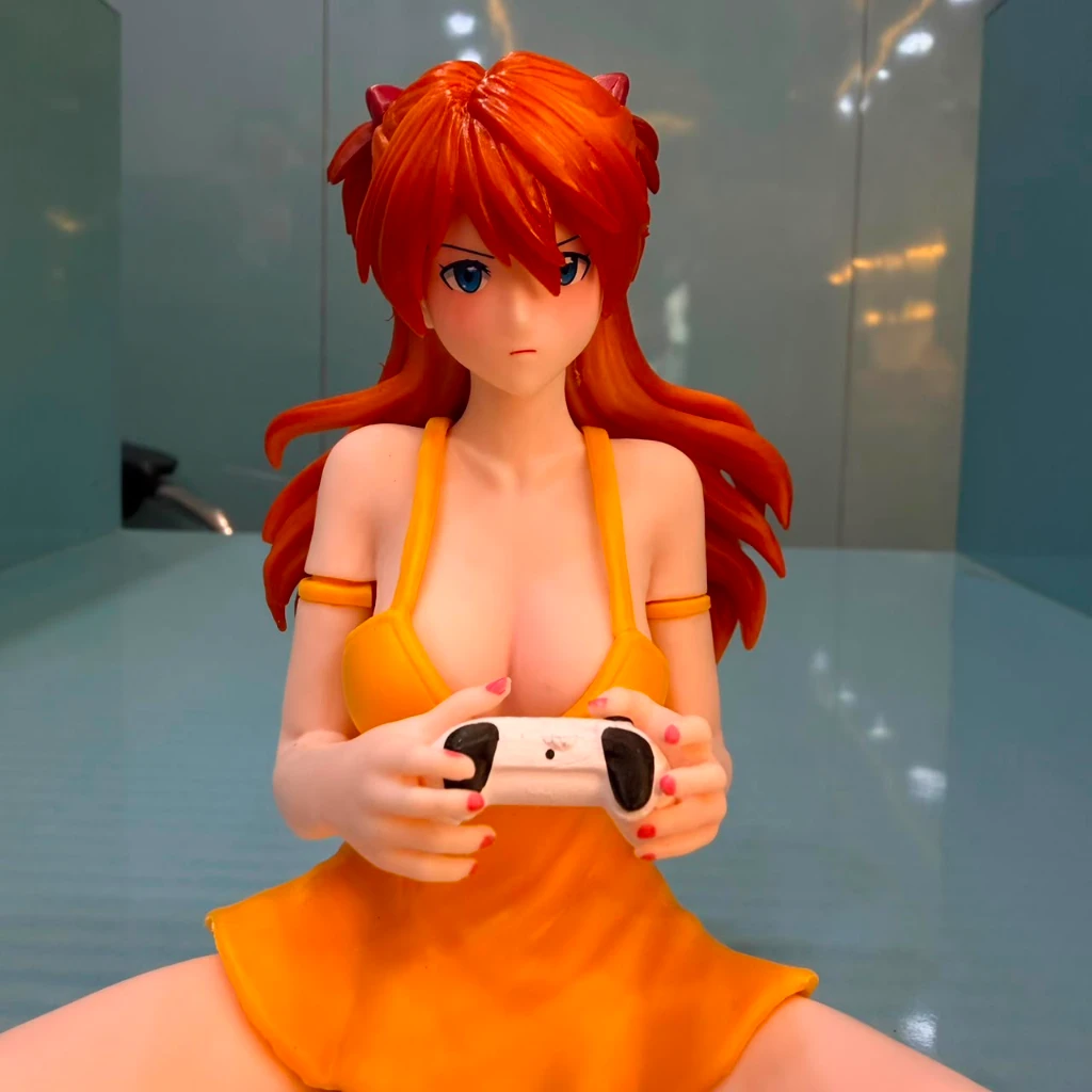 NEON GENESIS ASUKA SITTING FIGURE SIZE - 12 CM - Image 2