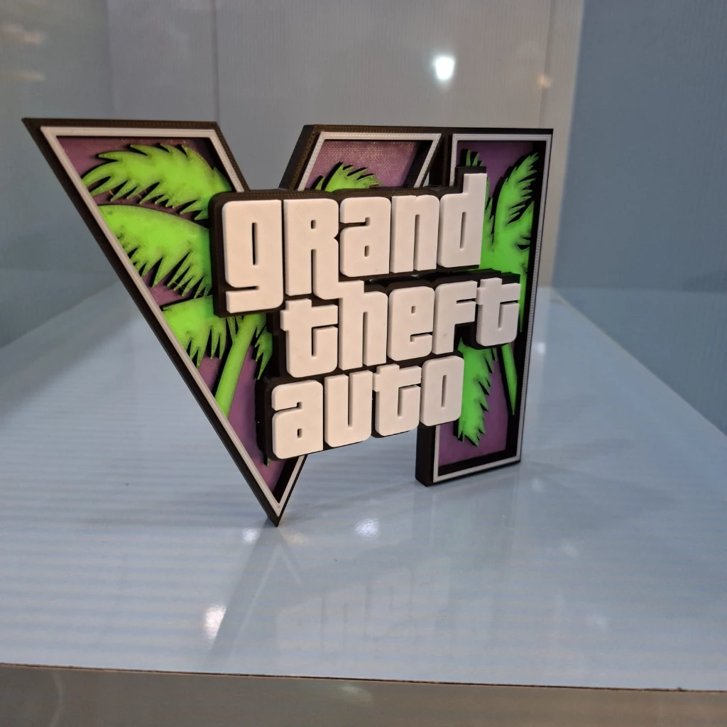 GTA VI LOGO STANDS 14CM - Image 2